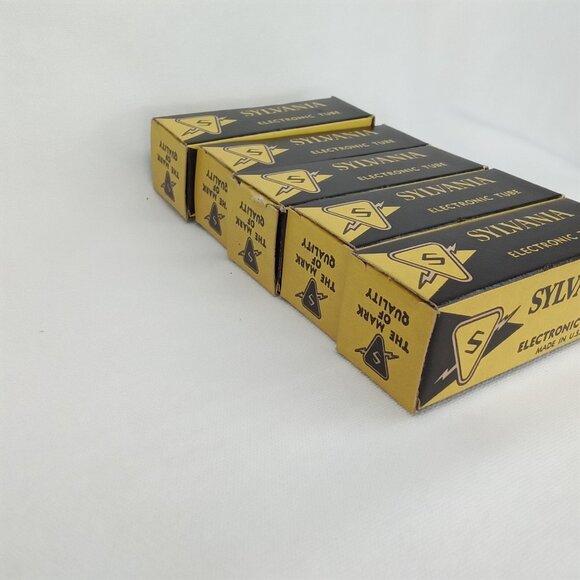 WWII Era Electronic Tube With Box Set Of 5 Sylvania Model 6BY6 NOS NIB 1940s - Picture 11 of 16
